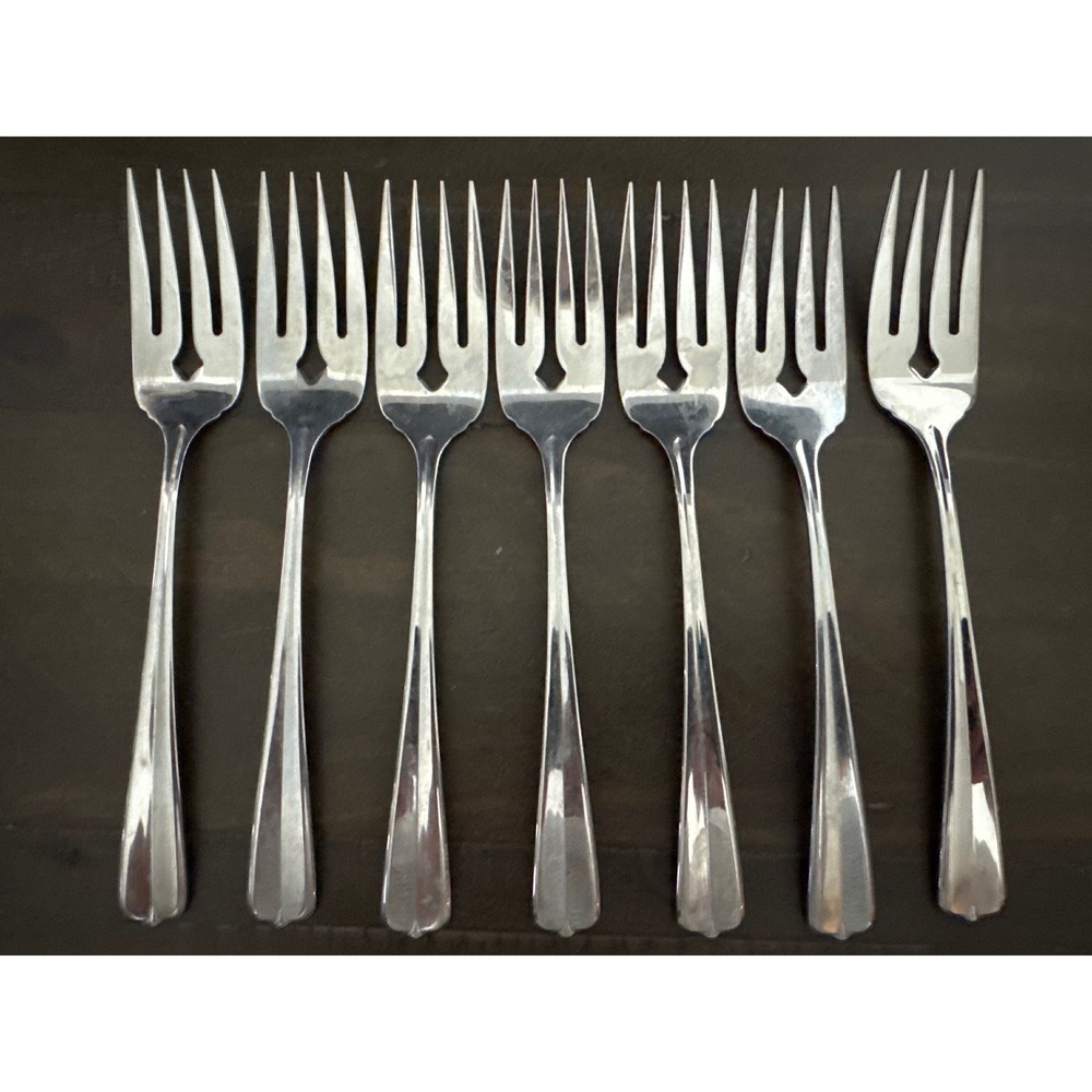 Oneida USA Gala-Impulse Stainless Cocktail Seafood Forks Set/7 Glossy Bead Tip